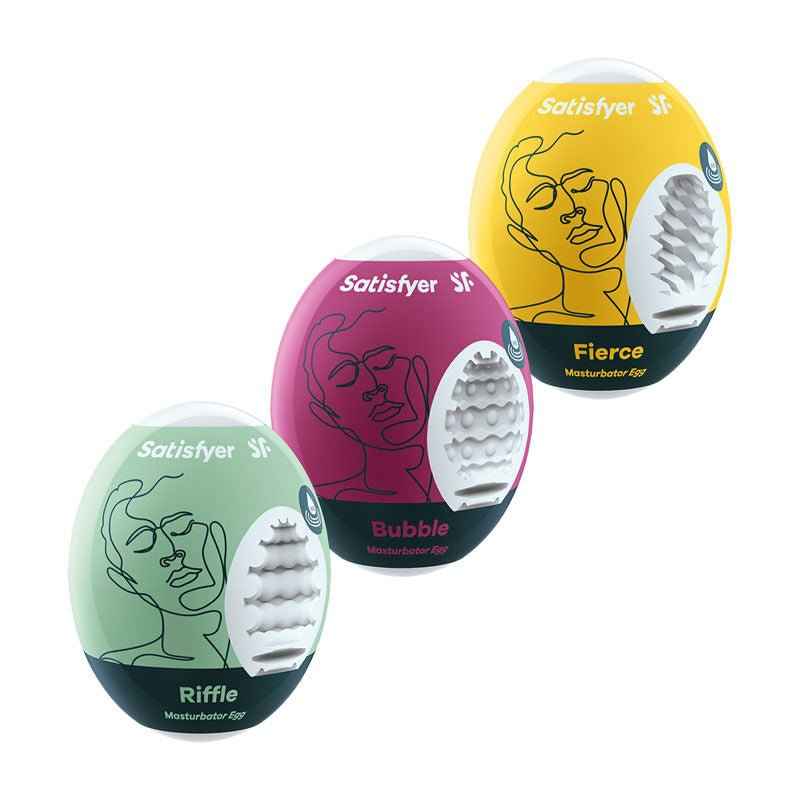 Satisfyer - Masturbator Eggs - Mixed 3 Pack #1